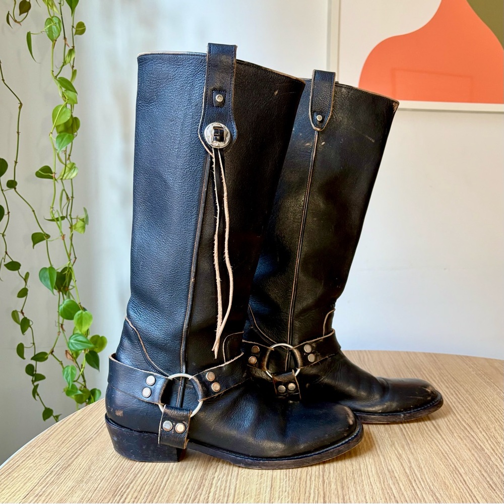 Balenciaga Santiago Moto Western Boots